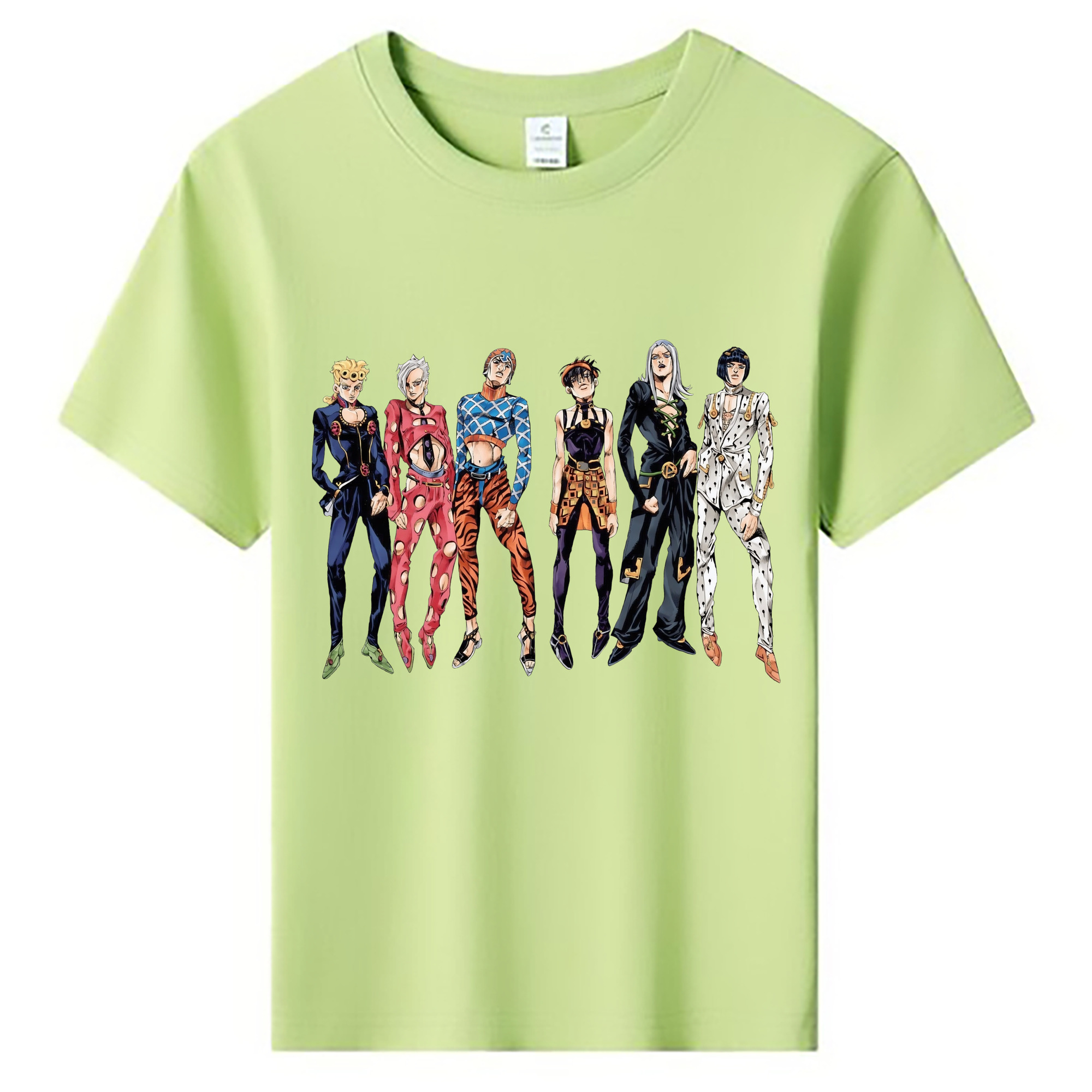 （画像用） ジョジョの奇妙な冒険 JoJo's Bizarre Adventure 綿100％キッズTシャツ（フロントプリント）